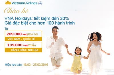 Ưu đãi đặc biệt chào hè từ Vietnam Airlines