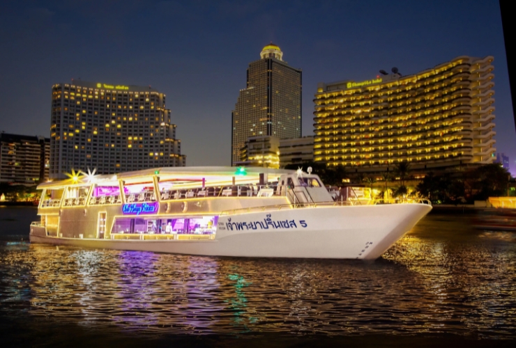 Trải nghiệm ăn tối và ngắm Bangkok về đêm trên du thuyền sông Chao Phraya