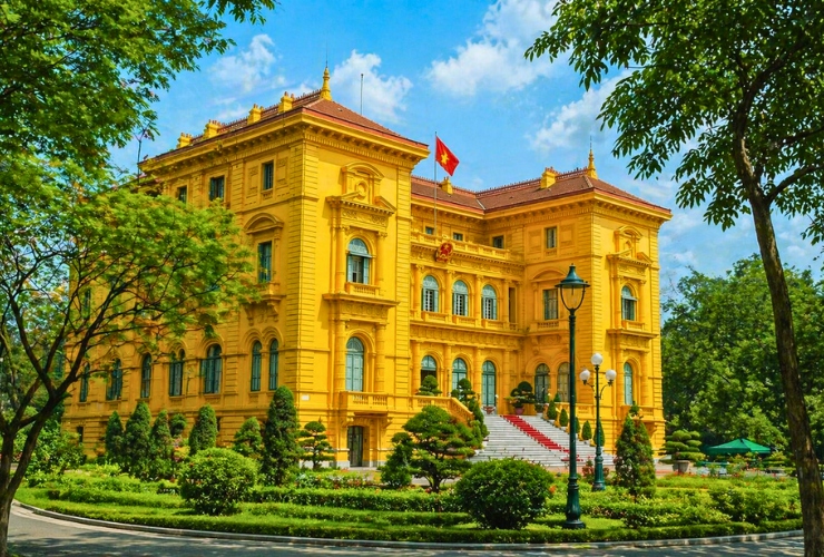 Du lịch Hà Nội - Chiêm ngưỡng kiến trúc Pháp của Phủ Chủ tịch