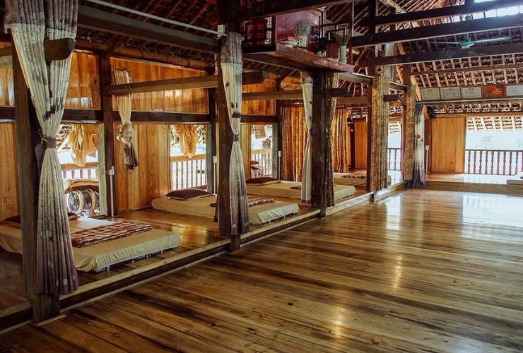 Không gian nghỉ cộng đồng ấm cúng giữa làng quê Thôn Tha