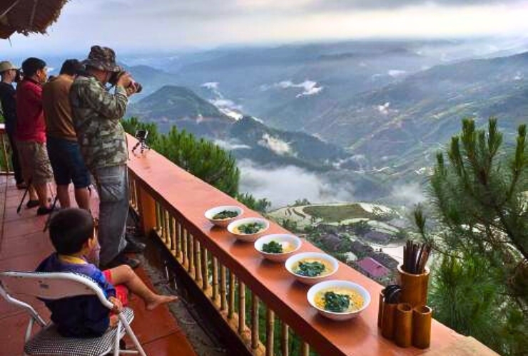Nếu bạn muốn thưởng thức bữa sáng với chiếc view “triệu đô” hướng ra ruộng bậc thang Hoàng Su Phì, hãy lựa chọn Chí Tài Homestay 3