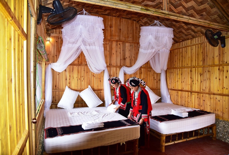 Hoàng Su Phì bungalow mang lại cho du khách một không gian gần gũi với thiên nhiên và người dân bản địa nơi đây