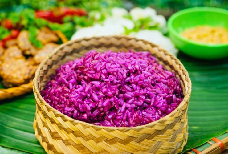 Xôi tím - Đặc sản núi rừng Tây Bắc