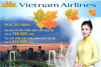 SIÊU KHUYẾN MÃI: Vietnam Airlines bán vé chỉ từ 199k