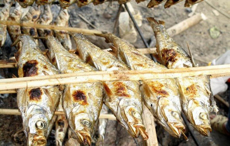 Cá suối nướng - Đăc sản Mai Châu
