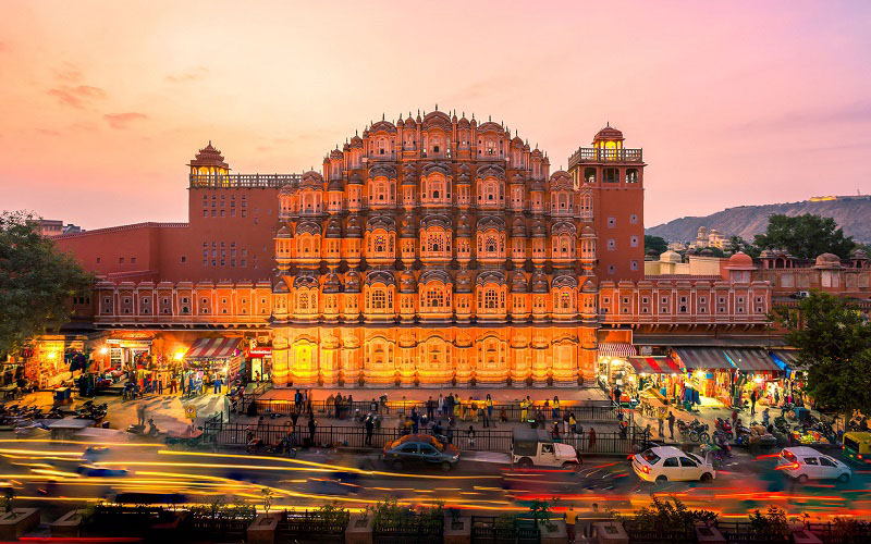 Vẻ đẹp của thành phố Jaipur về đêm