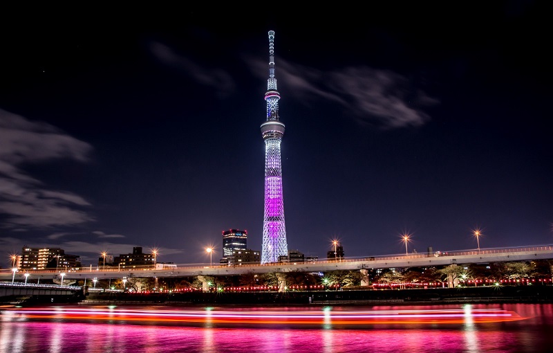 Tháp truyền hình Tokyo Sky Tree - Địa điểm chụp ảnh tuyệt vời