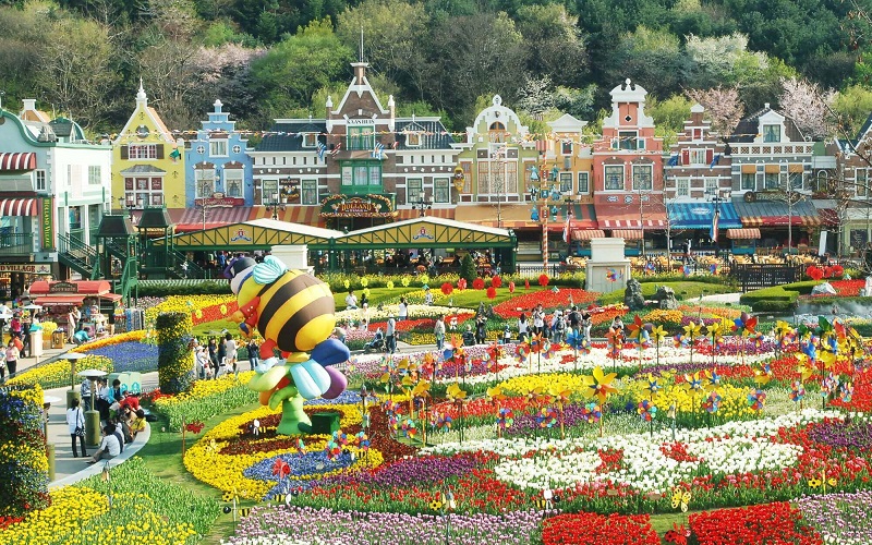 Vẻ đẹp của công viên Everland Hàn Quốc