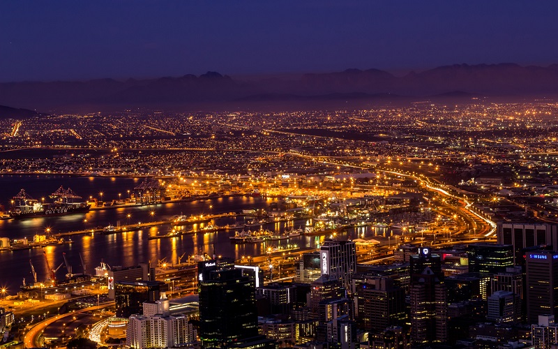 Vẻ đẹp của thành phố Cape Town về đêm