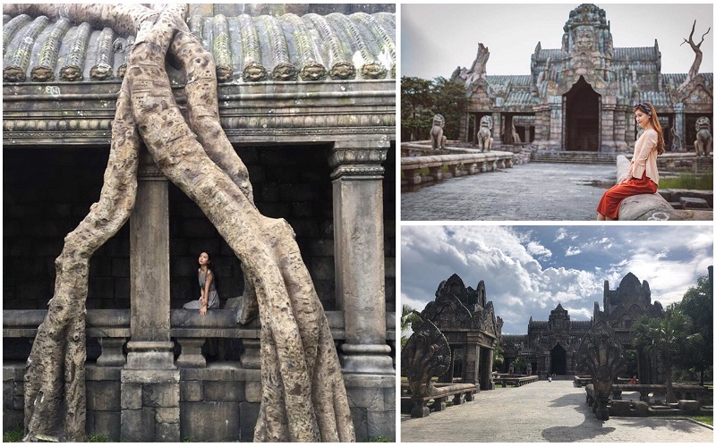Quần thể đền cổ ỏ trong Angkor Wat