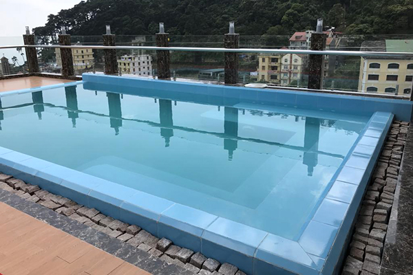 Kết quả hình ảnh cho Khách sạn Royal Huy Tam Đảo.bể bơi skyview