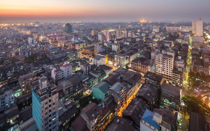 Thành phố Yangon hiện đại của Myanmar